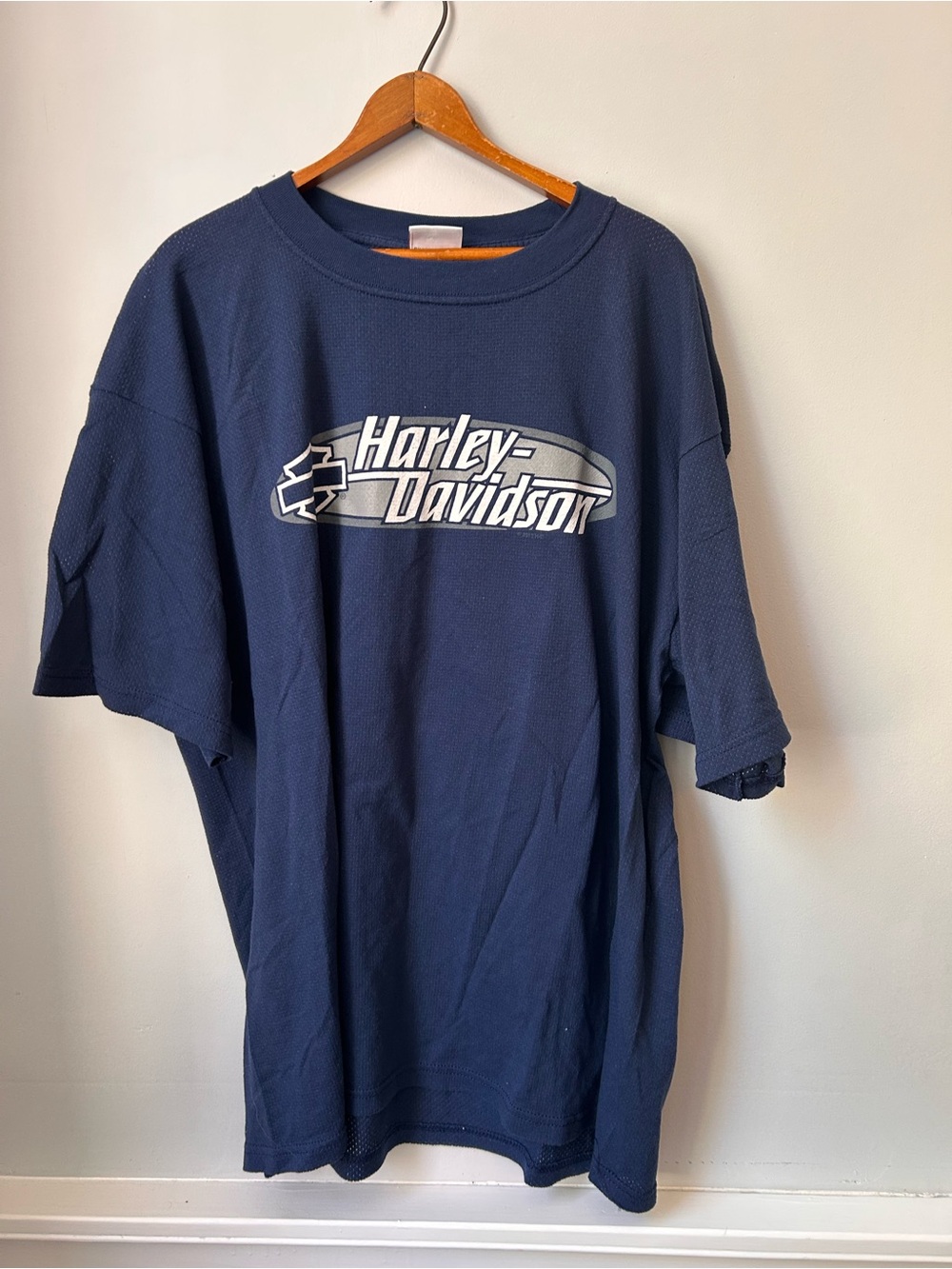 Harley Davidson Mesh breathable t-shirt Navy Valley forge XL
